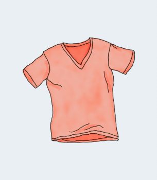Dummy-Neck T-Shirt